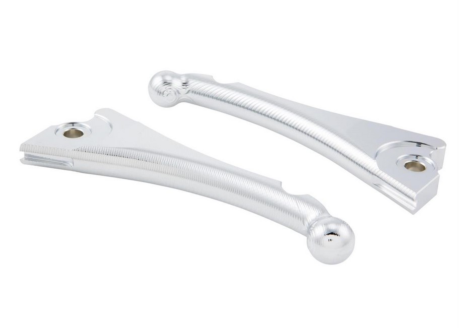 Set leva freno sport ZELIONI Shorty 3D per Vespa, destra e sinistra, cromata