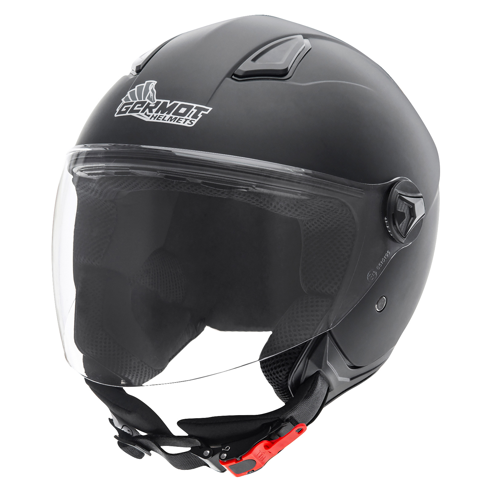 Casco Germot GM 196, nero opaco