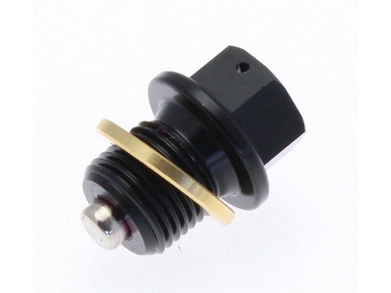 Tappo di scarico magnetico Tecnium - alluminio nero M12x1.5x13