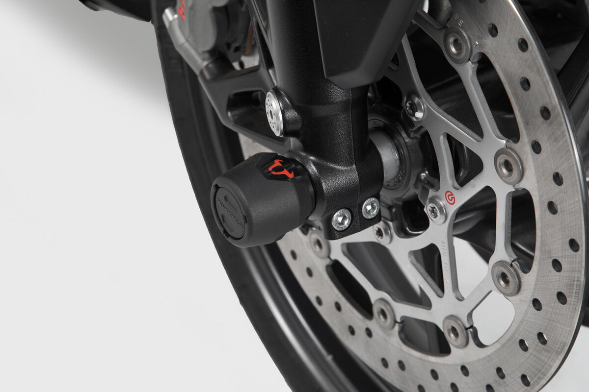 SW-Motech Kit crash pad SW Motech per asse anteriore Suzuki V-Strom 1000 /1050, Yamaha MT-10 /SP