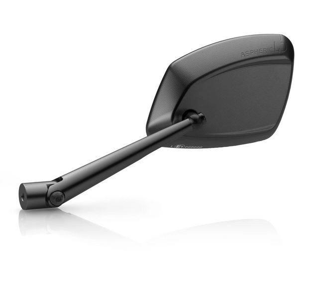 Specchio RIZOMA 4D destro per Vespa, anodizzato nero
