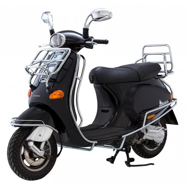 Barra di protezione posteriore cromata per Vespa ET2/ET4/LX/LXV/S 50-150cc Cuppini