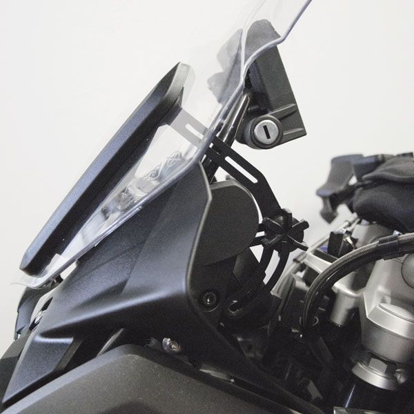 Staffa di rinforzo parabrezza per BMW R 1200 GS LC /Adventure LC, R 1250 GS, nero