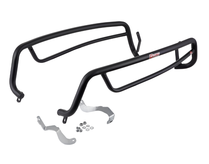 Copertura laterale della barra di protezione posteriore per Vespa GTS 300cc HPE ('19-), nero opaco