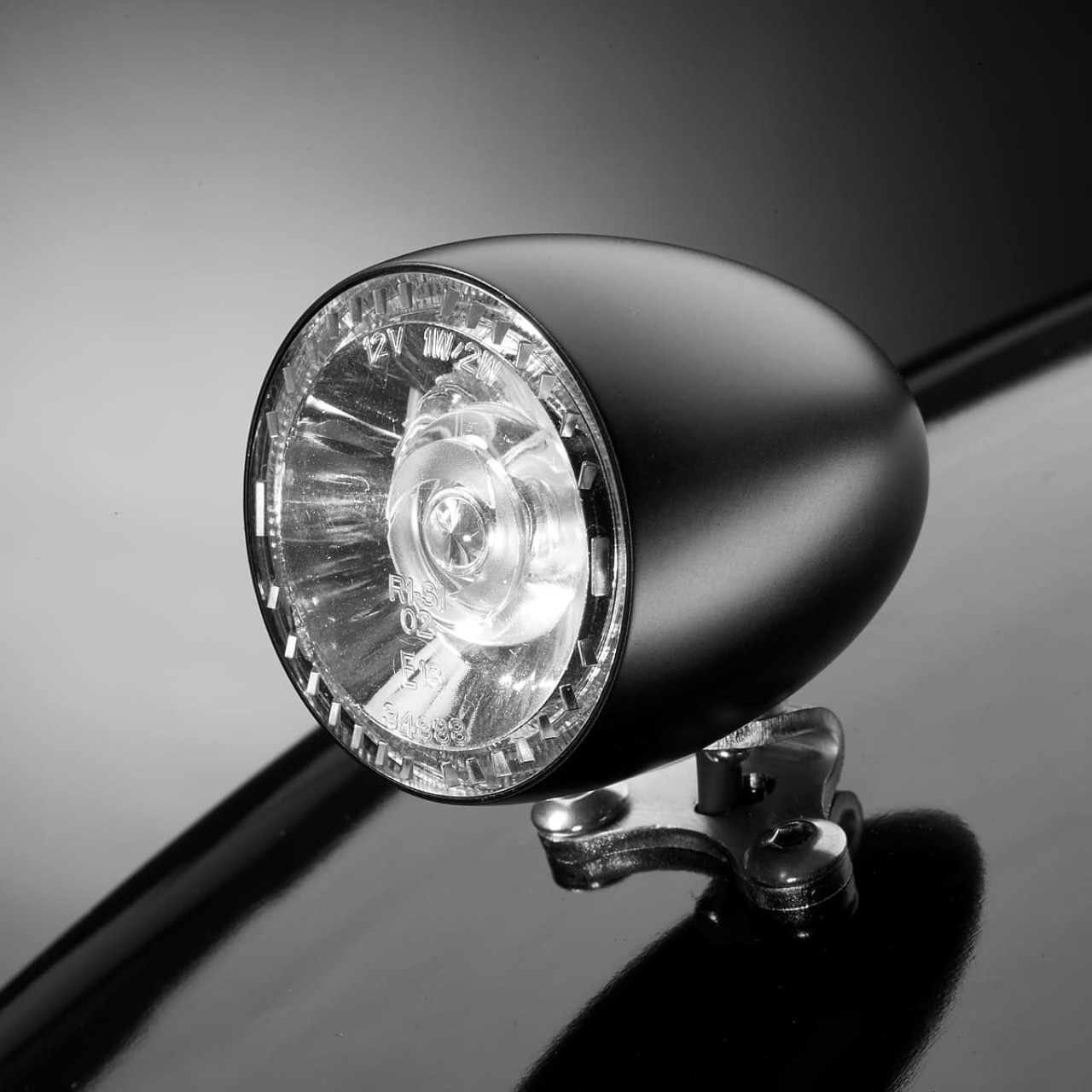 Indicatore di direzione, luce posteriore e luce del freno Kellermann, Bullet 1000 RB, acciaio, LED, HL/HR, 12 V, nero opaco