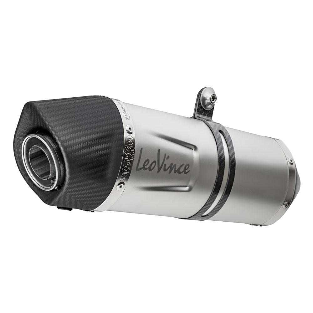 LeoVince sistema completo LV One Evo per Yamaha MT-125 /YZF-R 125, argento, omologazione E