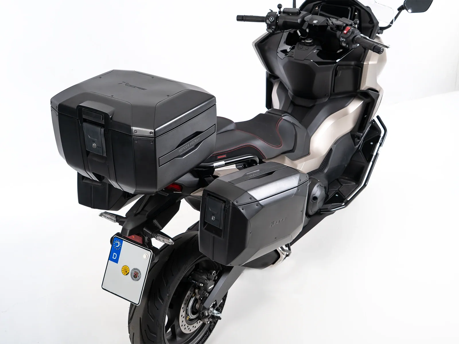 Baule Xcore 40 nero con cornice nera per Smartrack Hepco & Becker