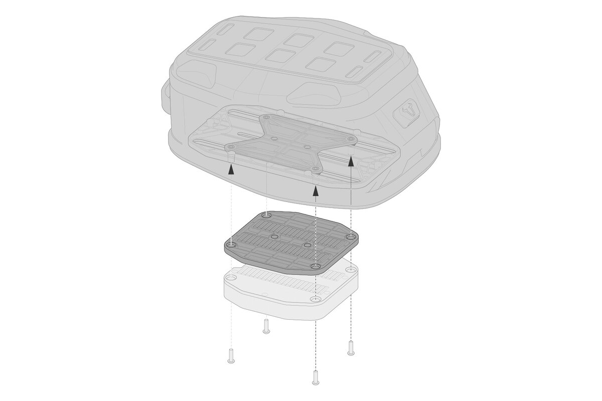 SW-Motech Elemento di aumento per l'anello del serbatoio PRO Aumenta di 12 mm SW-Motech