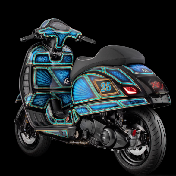 Cover Vario per Vespa, nero opaco