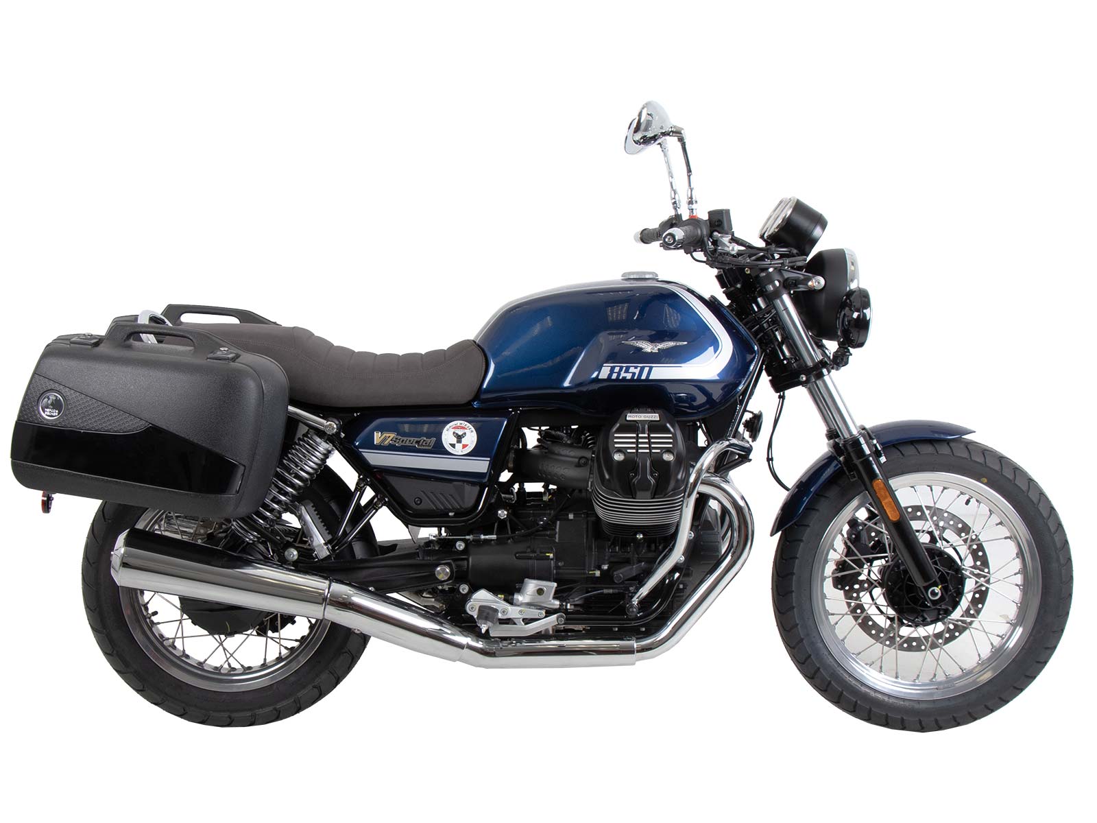 Portapacchi nero per Moto Guzzi V7 Special/Stone/Centenario (21-24) Hepco & Becker