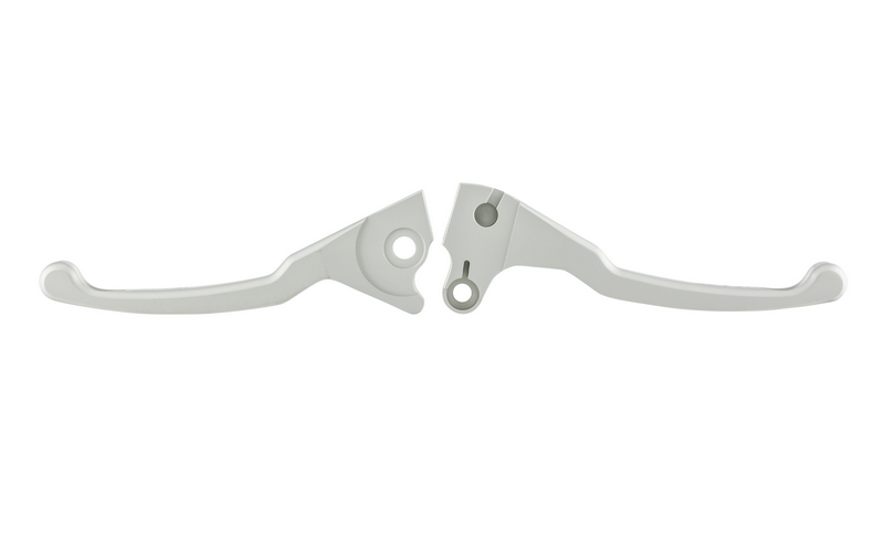 Set di leve sportive freno Shorty per Vespa LX /LXV /S /Primavera /Sprint 50-150ccm, argento opaco