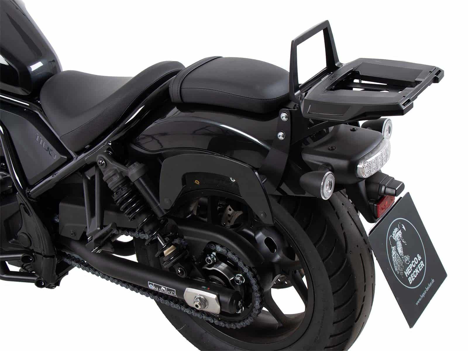 Portavaligie Alurack nero per Honda CMX 1100 Rebel /DCT (21-24) Hepco & Becker