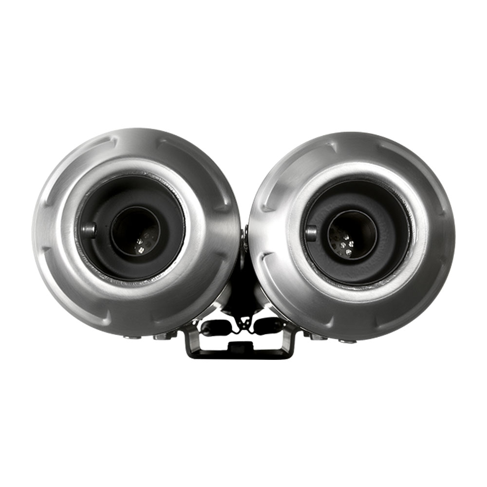 Sistema di scarico LeoVince GP Duals per Yamaha MT-09, acciaio inox nero, slip on, Euro4, omologazione E