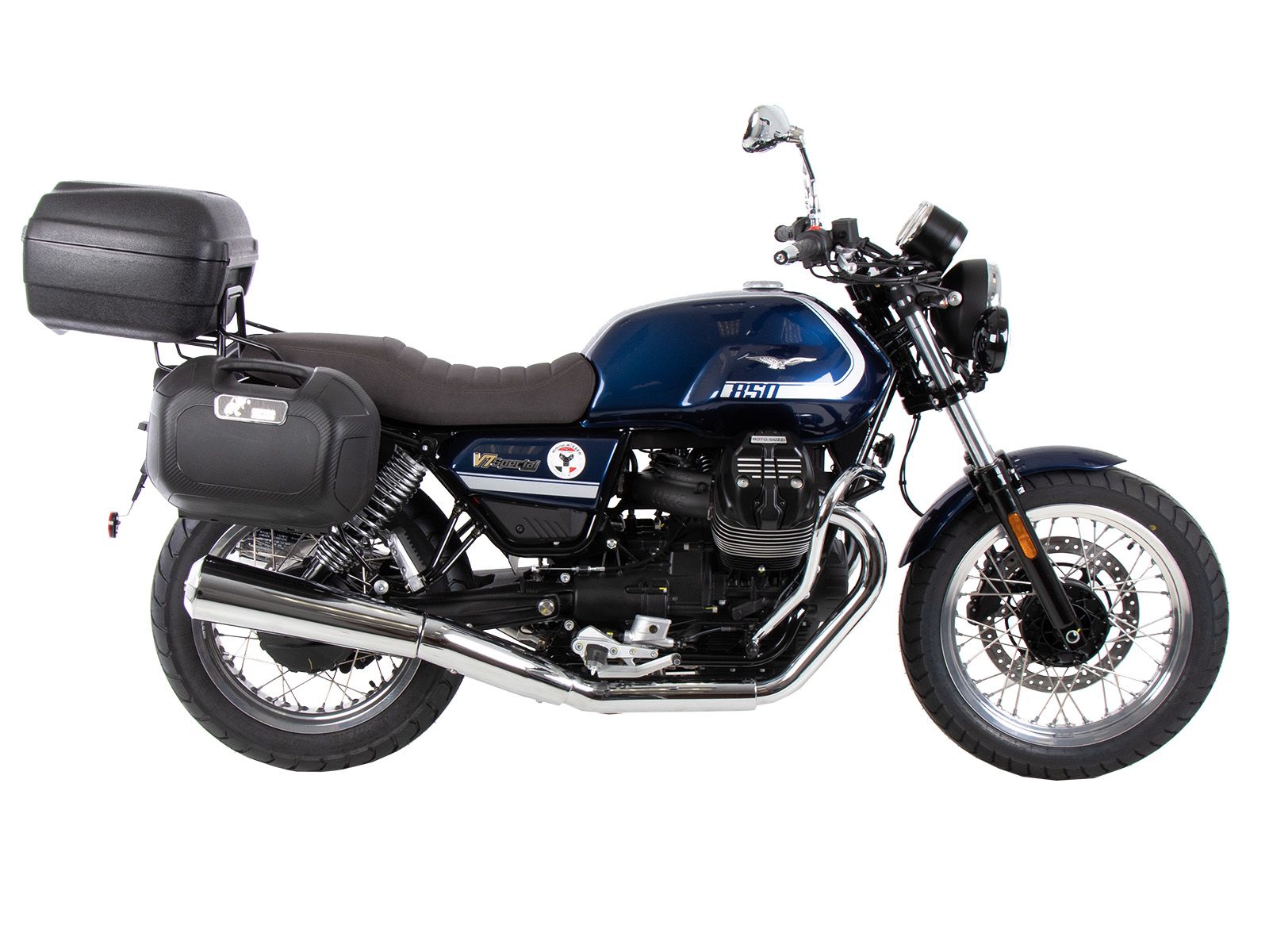 Portapacchi laterale C-Bow cromato per Moto Guzzi V7 850 Special (25- ) Hepco & Becker