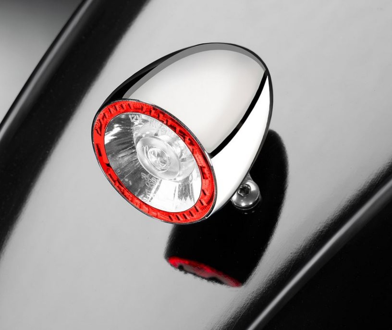 Indicatore di direzione Kellermann, luce posteriore e freno, Bullet 1000 RB, acciaio, LED, HL/HR, 12 V, cromo lucido