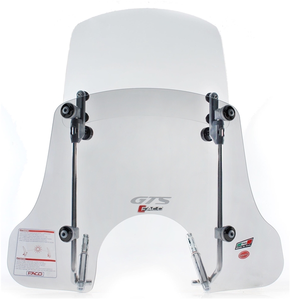 Parabrezza FACO "Twin-Screen" per Vespa GTS/GTS Super/GT/GT L 125-300cc (-22)