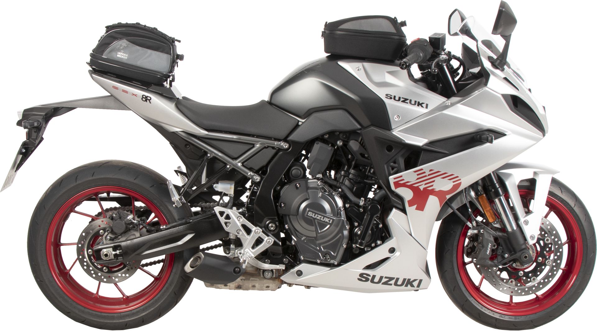 Sportrack nero per Suzuki GSX-8R (24- ) Hepco & Becker