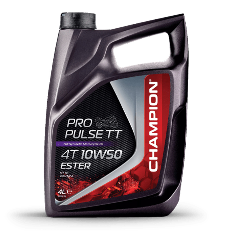 CHAMPION® Olio motore Pro Pulse TT 4T 10W-50 Ester - 4 litri