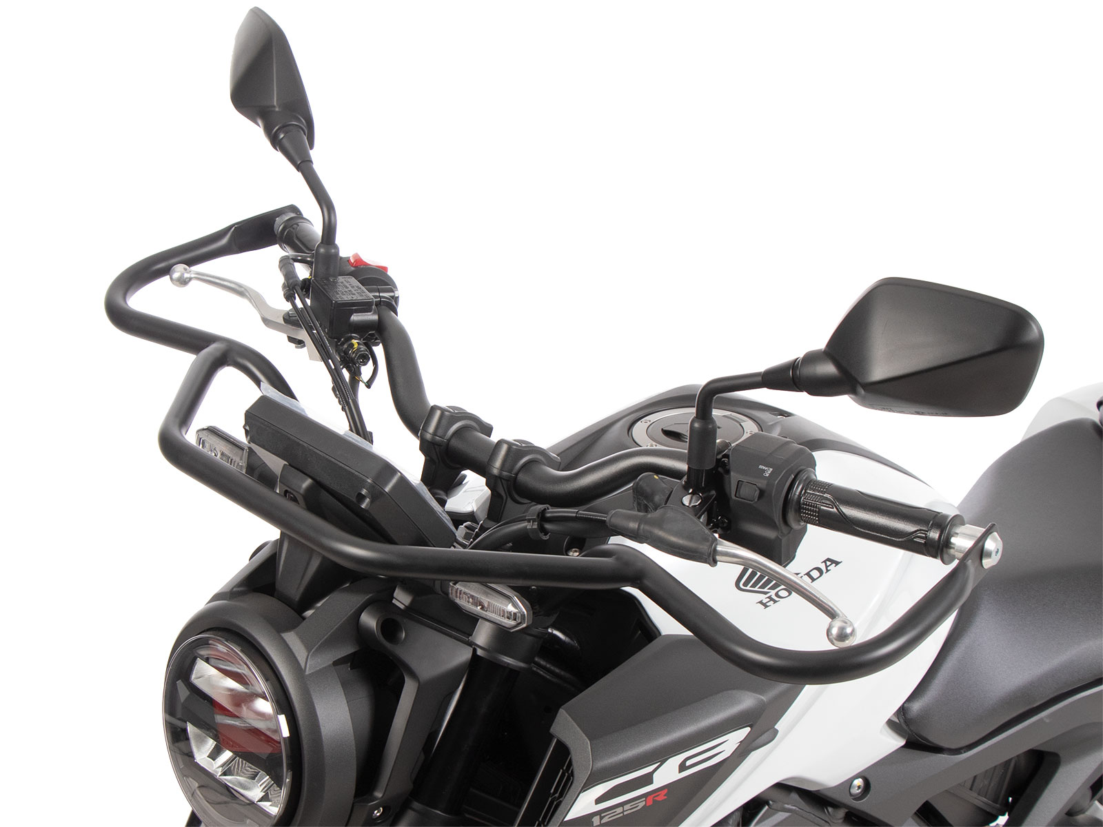 Barra di protezione anteriore nera per Honda CB 125 R (25-) Hepco & Becker
