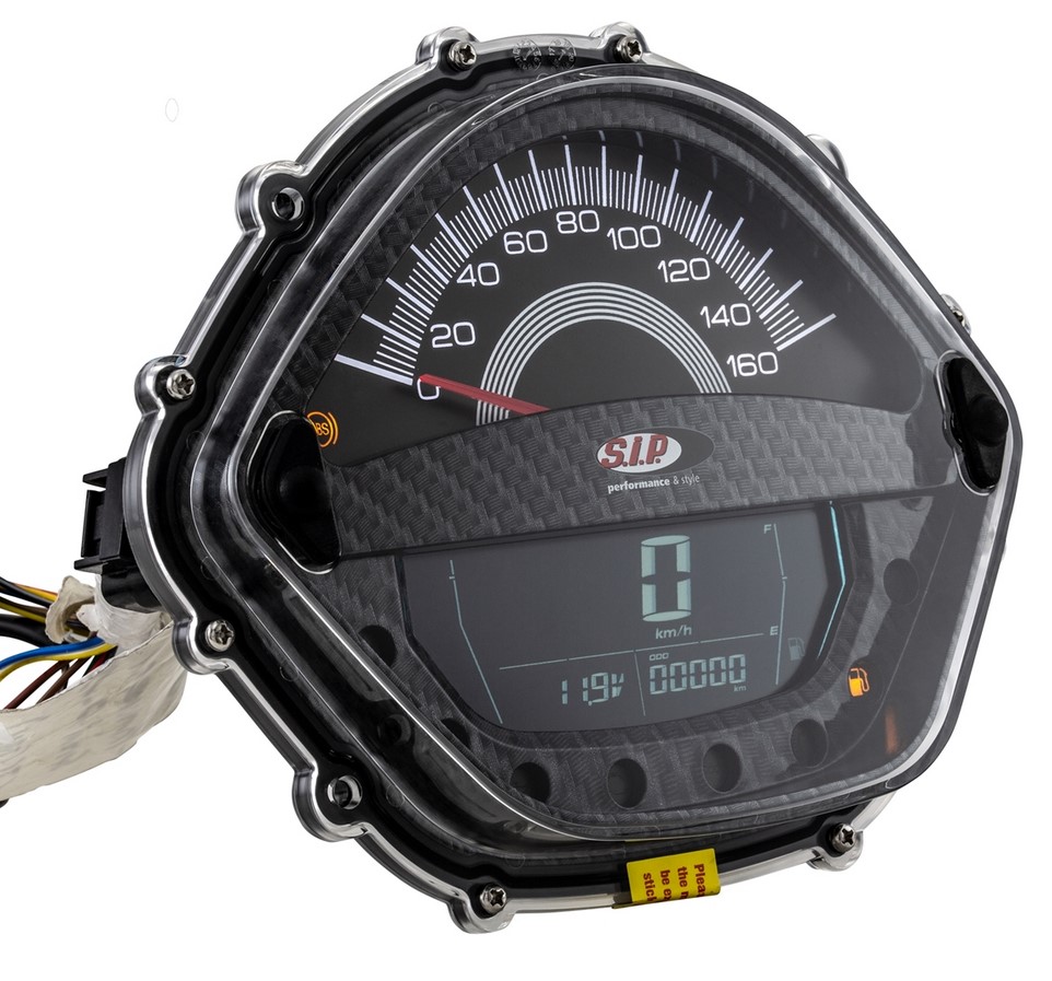 Contagiri/tachimetro per Vespa GTS/GTS Super/GTS SuperSport, 125-300cc (-'14), carbon-look
