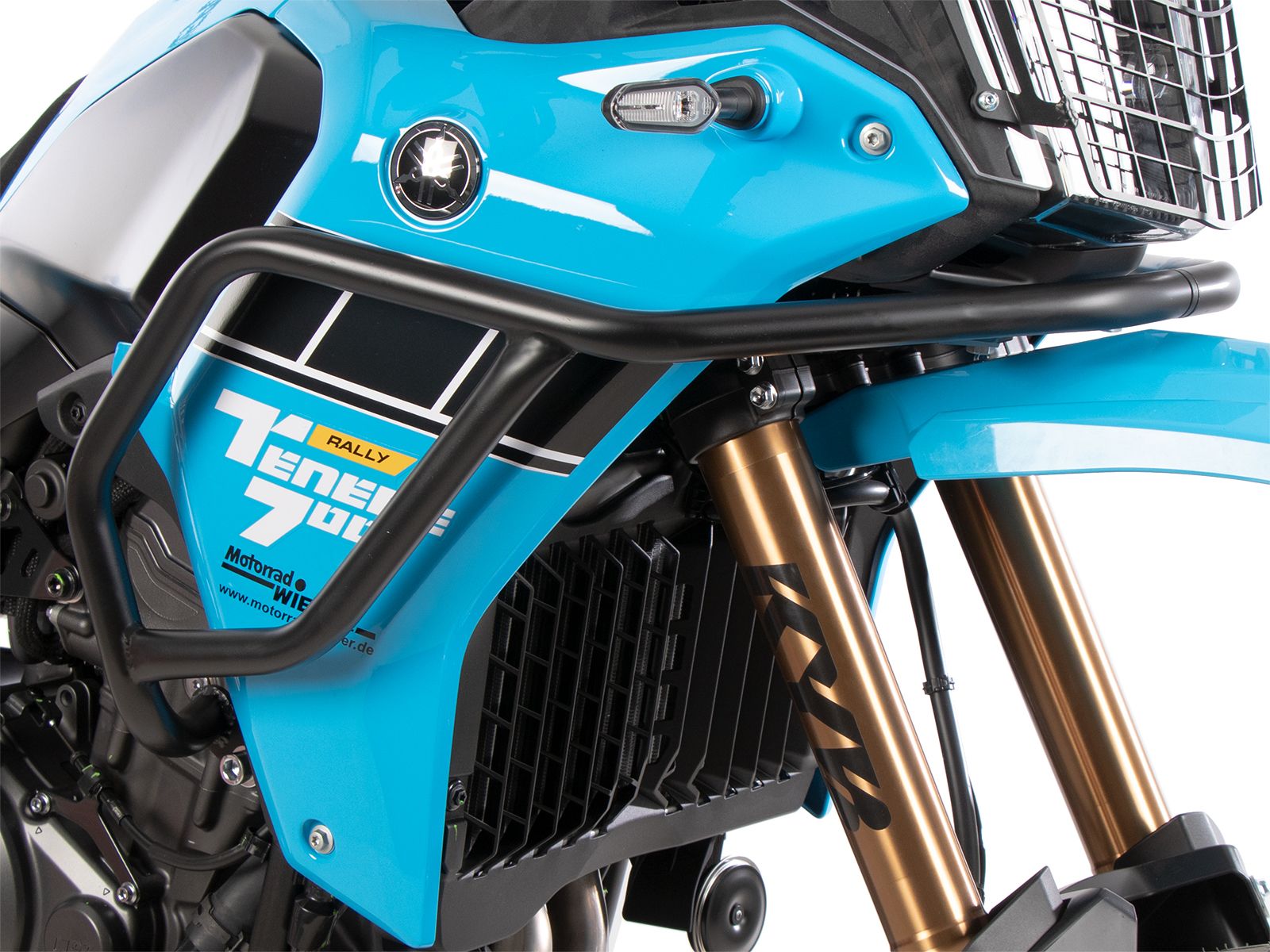 Barra di protezione serbatoio nera per Yamaha Ténéré 700 Rally (25-) Hepco & Becker