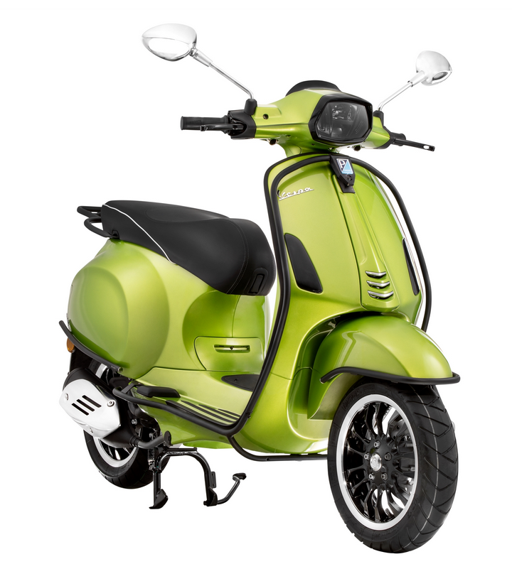 Paragambe per Vespa Primavera /Sprint 50-150cc, nero opaco