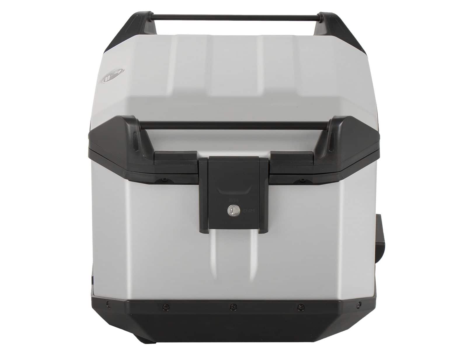Baule posteriore in alluminio Xceed da 45 litri, colore argento, Hepco & Becker