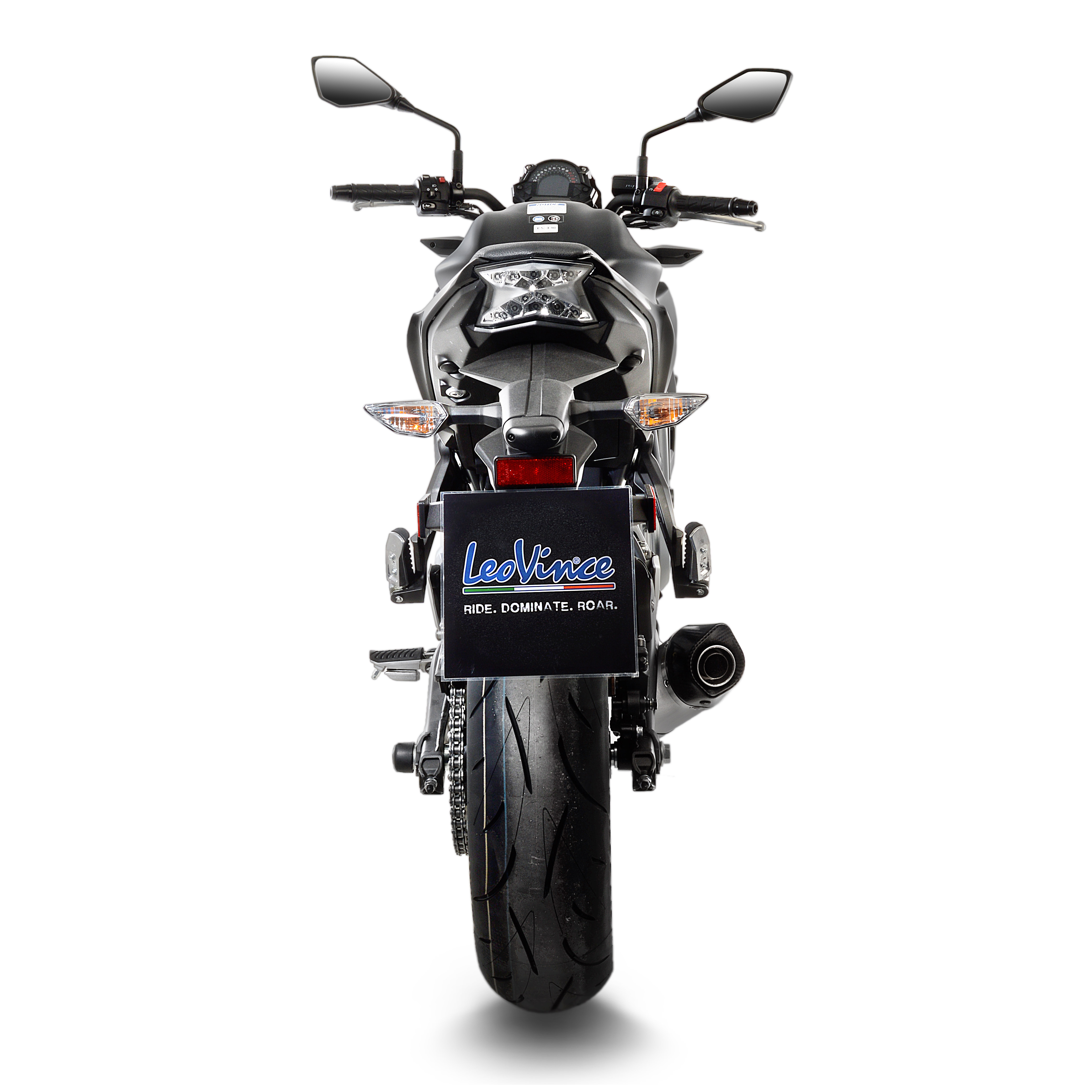 Impianto di scarico LeoVince SBK LV One Evo 2, inox, impianto completo per Z 650 / Ninja 650 (Bj.17-19)