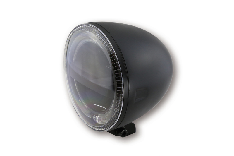 HIGHSIDER pro 5 3/4 pollici faro Circle LED nero omologato E (1pc)