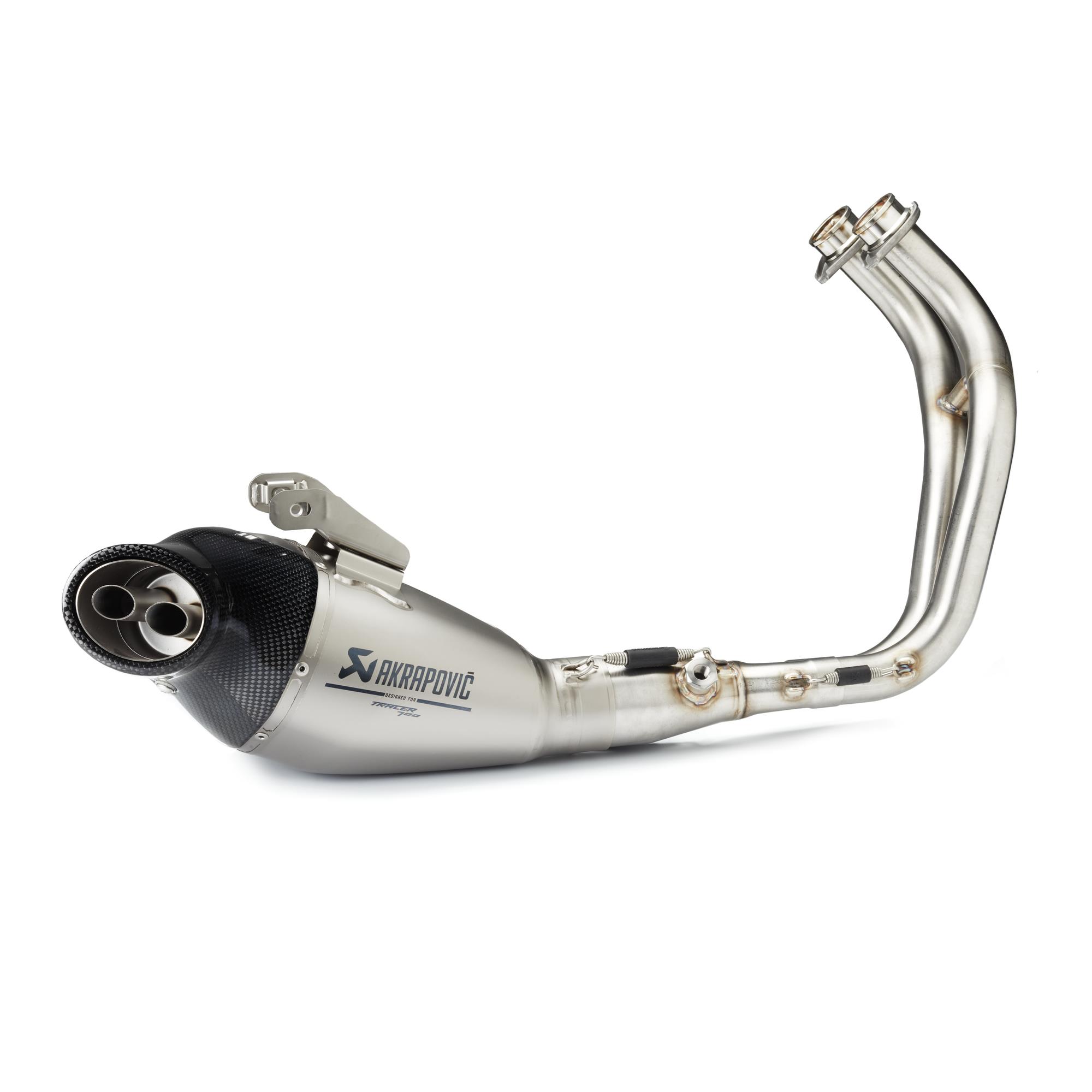 Impianto completo originale Yamaha Akrapovic con silenziatore in titanio per Tracer 700 & Tracer 700 GT