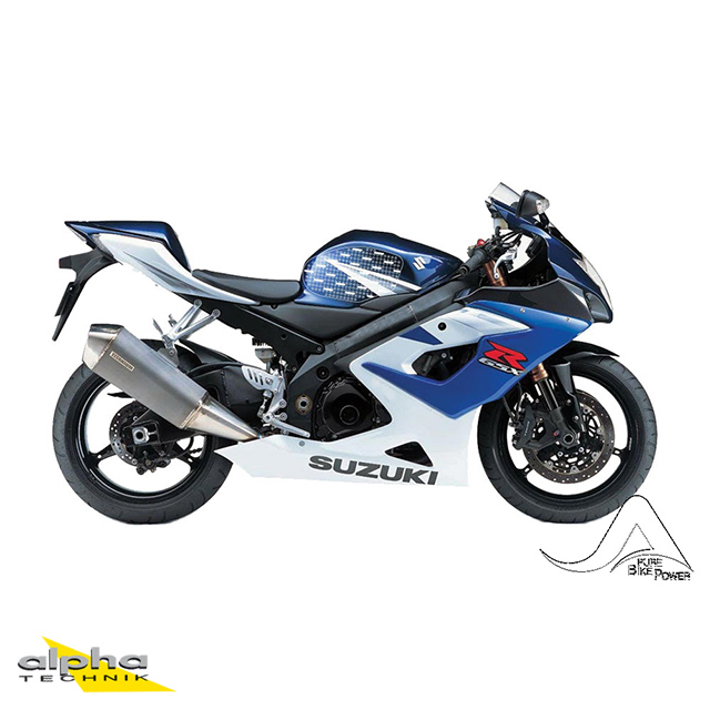 Stompgrip chiaro Volcano per Suzuki GSXR1000, 2005-2006
