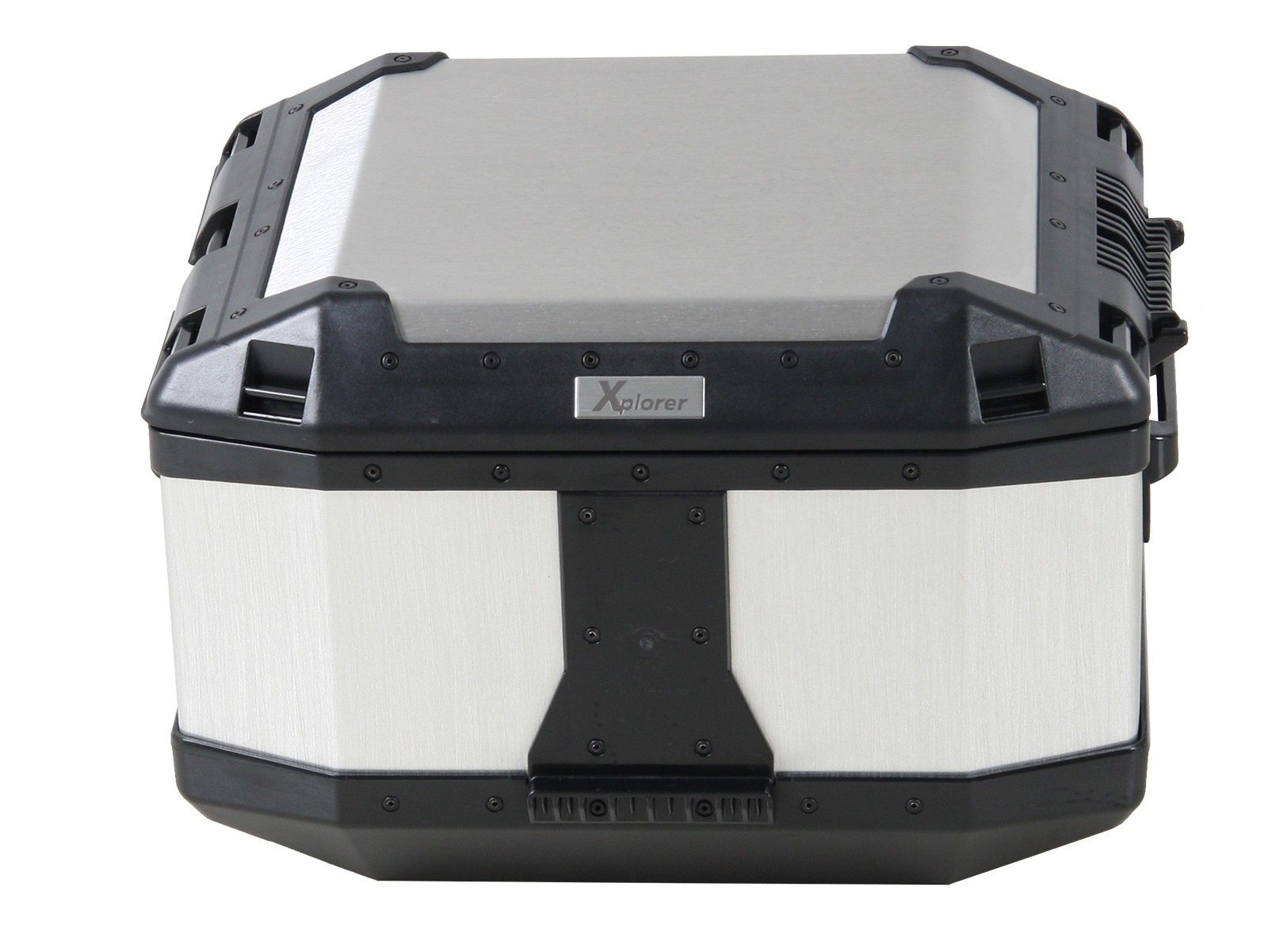 Topcase in alluminio Xplorer 45 argento Hepco & Becker