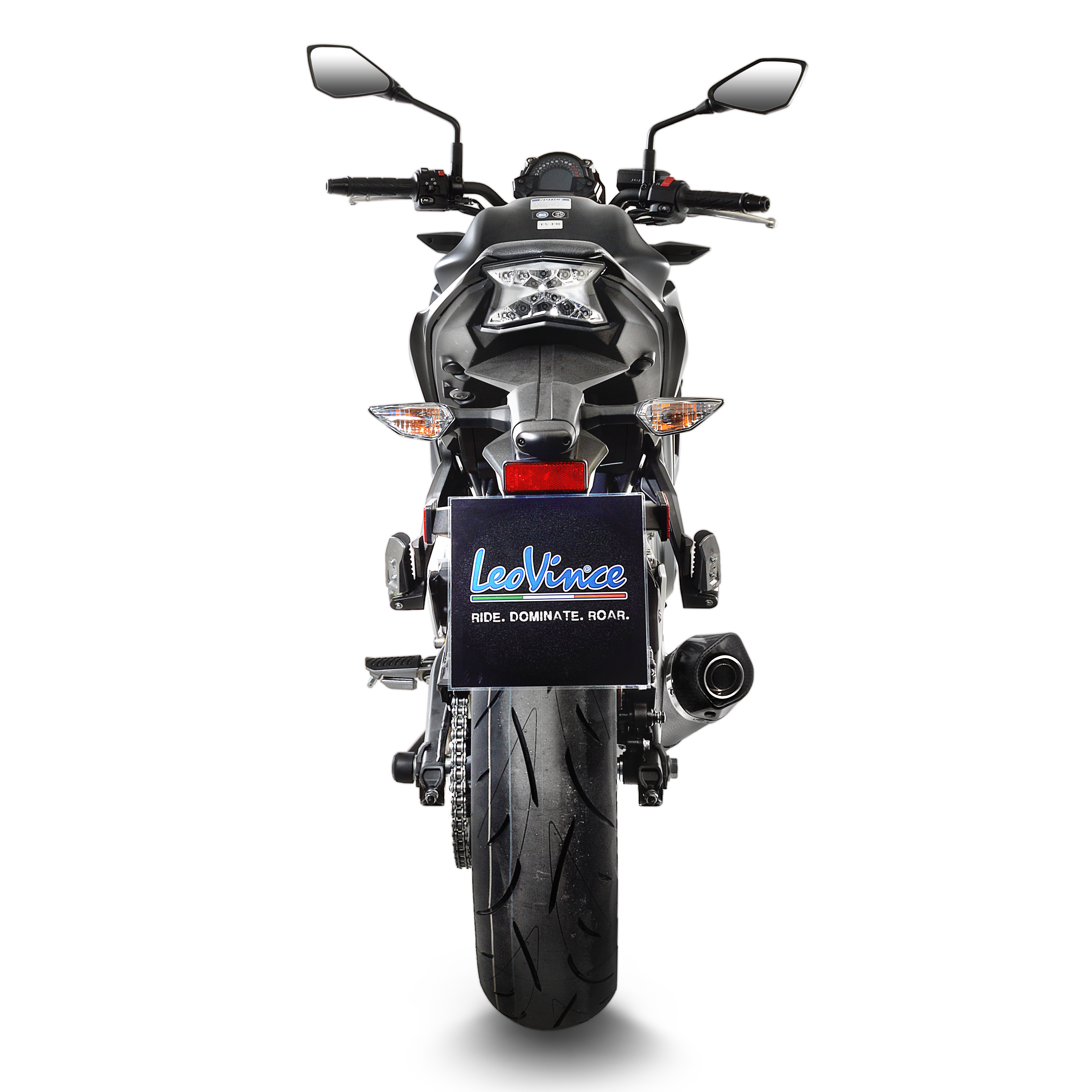 Impianto di scarico LeoVince SBK LV One Evo 2, carbonio, impianto completo per Z 650 / Ninja 650 (Bj.17-19)