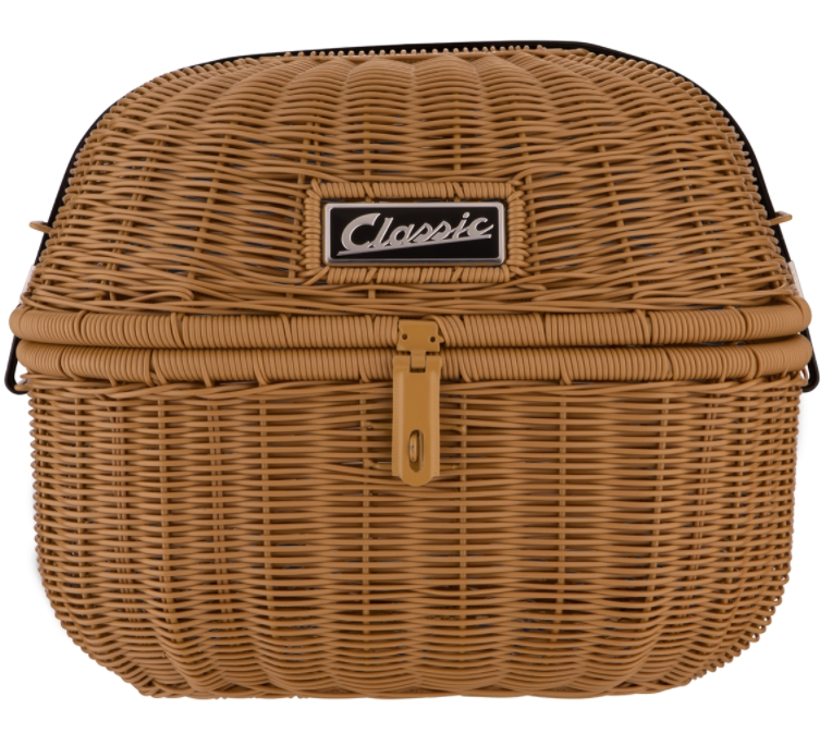 Cestino portabagagli Classic con portapacchi per Vespa Primavera/​Sprint 50-150ccm, marrone