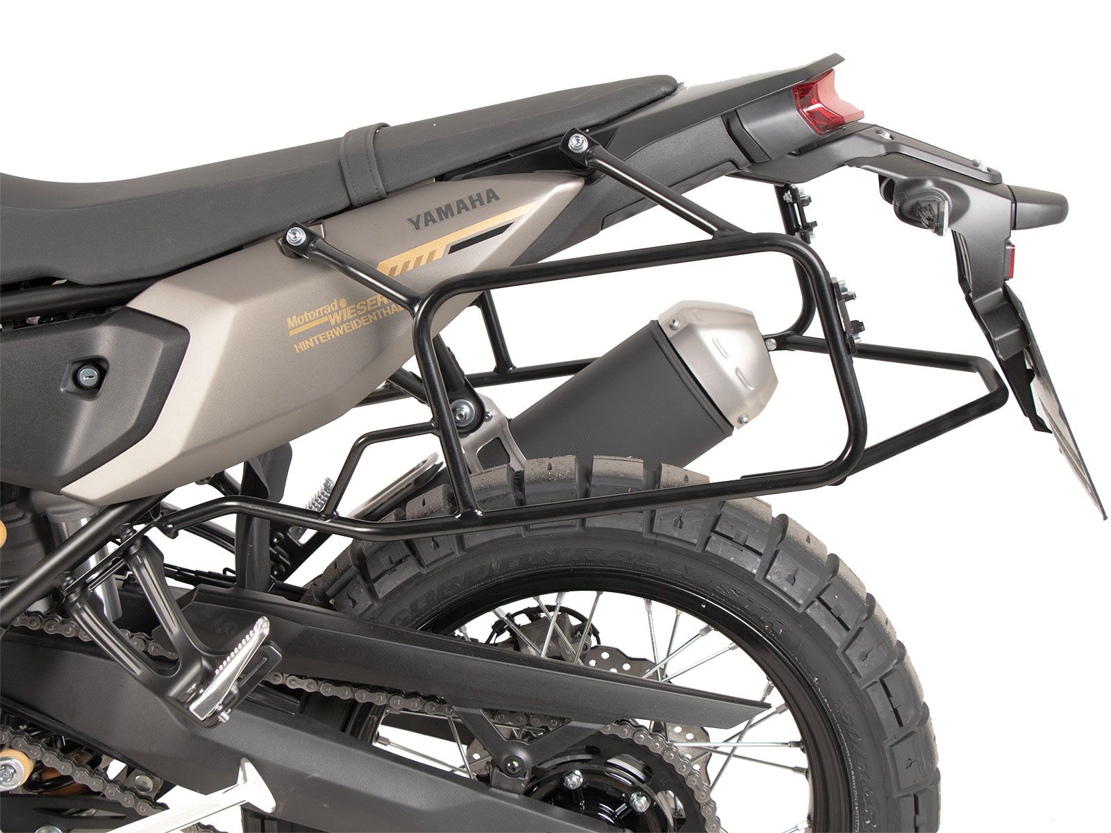 Portavaligie laterale fisso nero per Yamaha Ténéré 700 (25-) Hepco & Becker