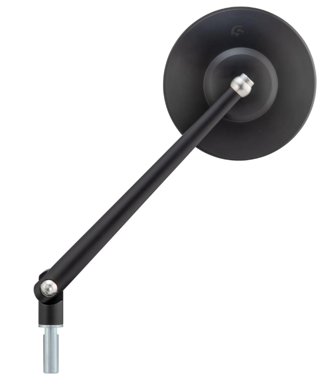 Specchio standard per Vespa, filettatura sinistra, nero opaco