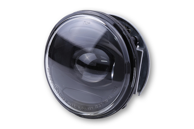 HIGHSIDER inserto per fari intelligenti da 4 pollici a LED nero anabbagliante, omologato E (1 pezzo)
