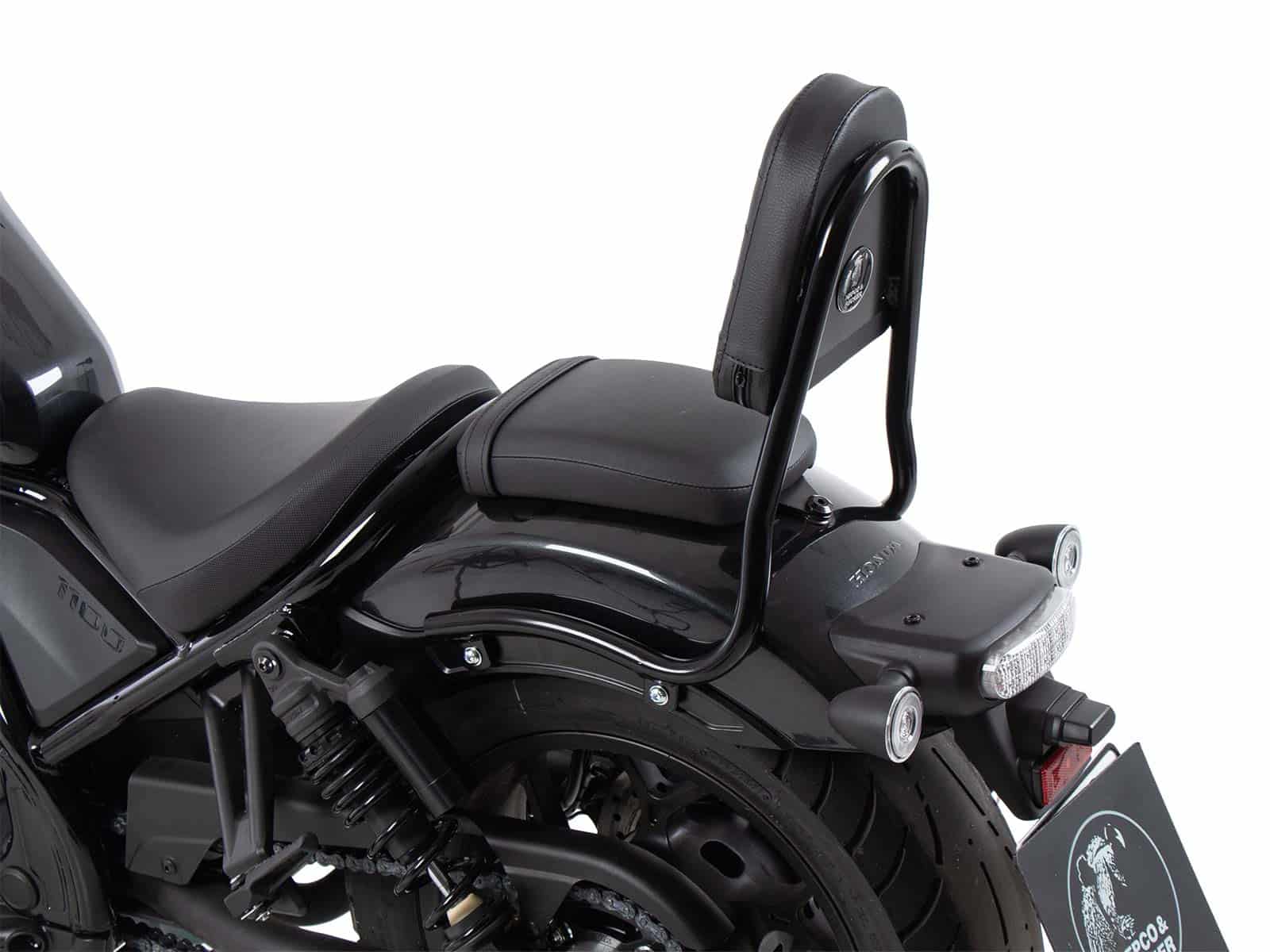 Sissybar (versione tubolare) nero per Honda CMX 1100 Rebel /DCT (21-24) Hepco & Becker