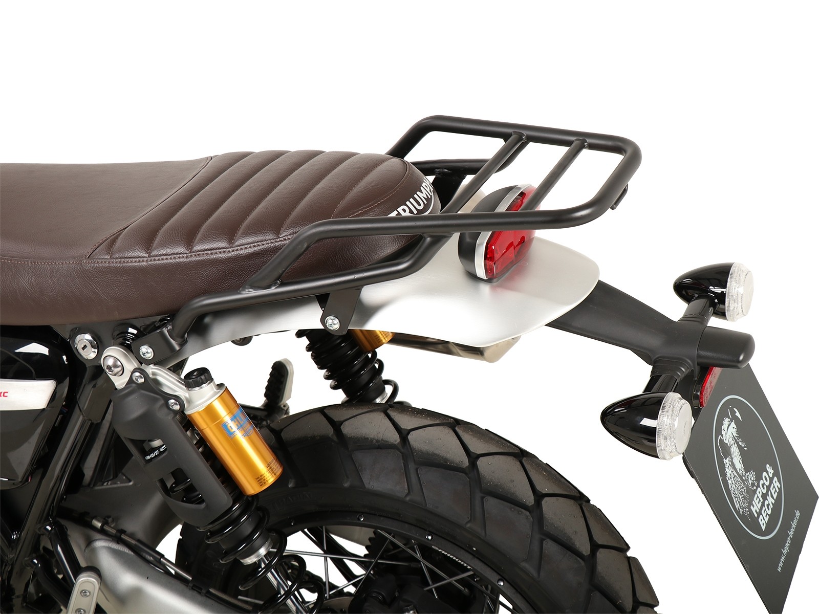 Portapacchi tubolare nero per Triumph Scrambler 1200 XC (2019-)