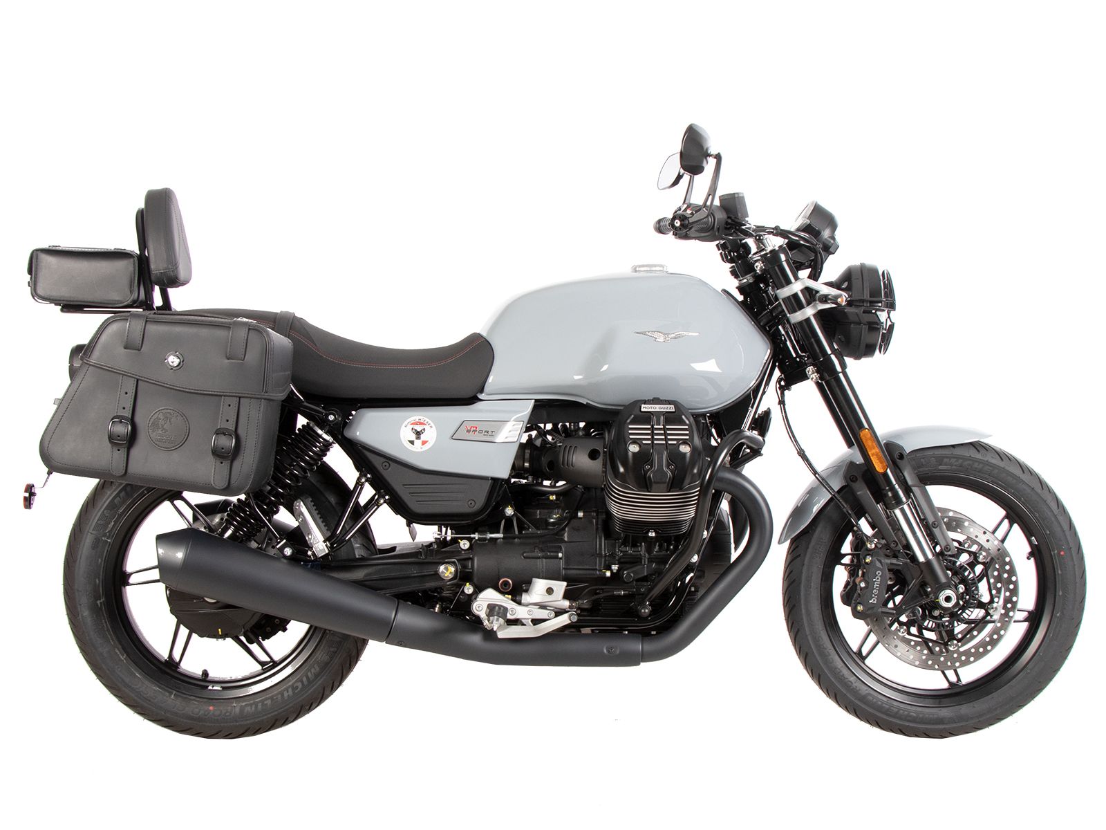 Sissybar con portapacchi nero per Moto Guzzi V7 850 Special (25-) Hepco & Becker