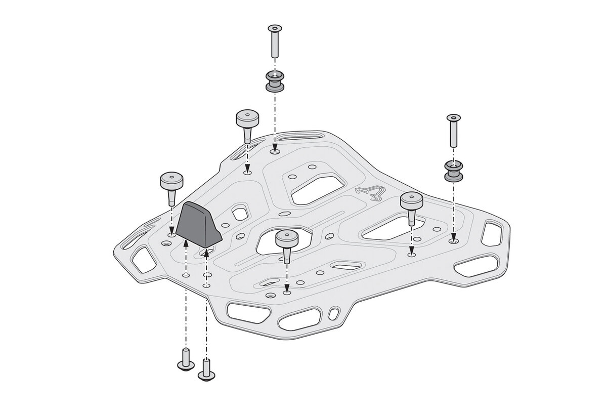 SW-Motech DUSC XL Topcase-System 55L per Honda XL 750 Transalp (23-) SW Motech