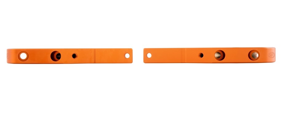 Adattatore poggiapiedi per Vespa GTS/GTS Super/GTV/GT 60/GT/GT L 125-300cc, arancio opaco