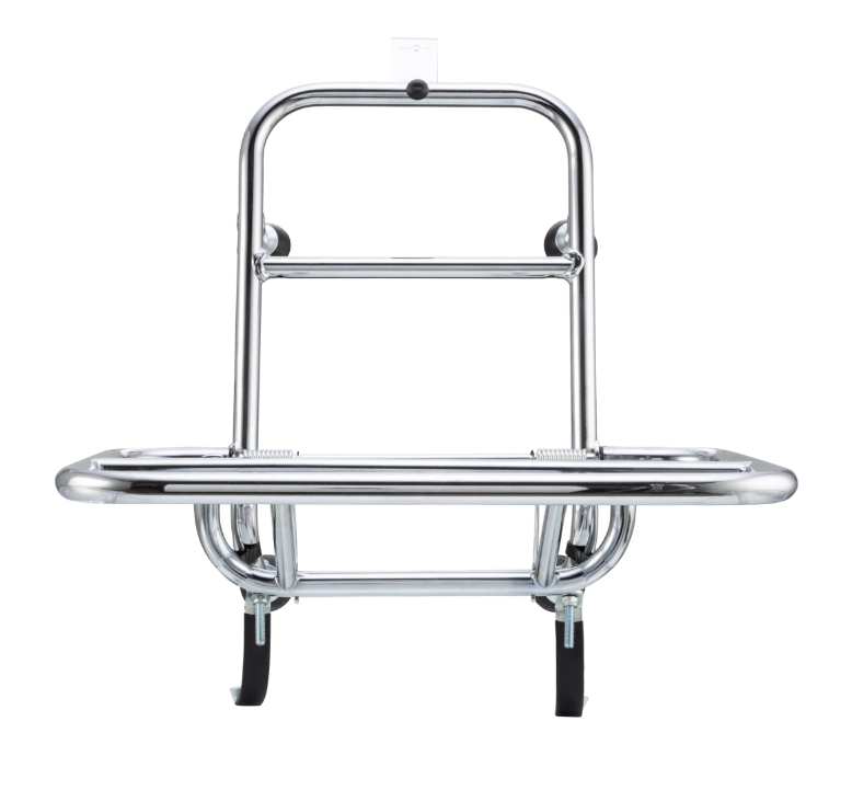 Portapacchi anteriore per Vespa GTS/GTS Super/GTV/GT 60/GT/GT L 125-300cc, pieghevole, cromato