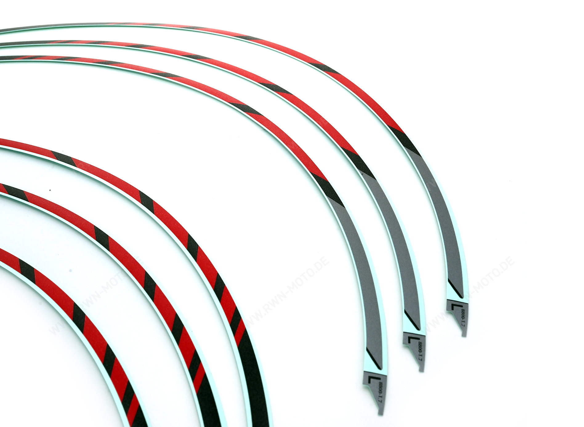 Set di adesivi decorativi per cerchi (17") *NH-431M* INDY GRAY METALLIC Originale Honda