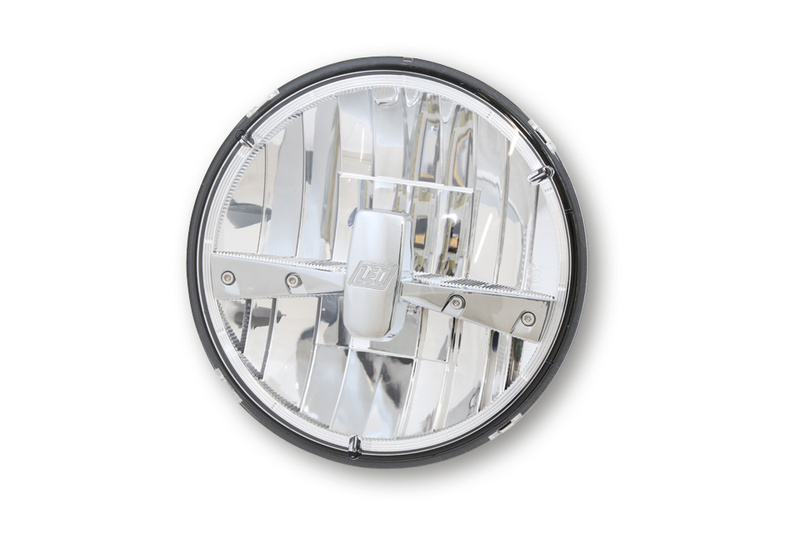 HIGHSIDER pro 7 pollici inserto faro tipo 3 LED nero omologato E