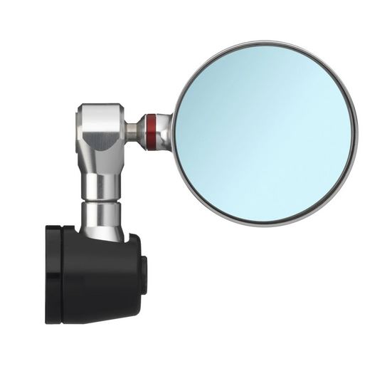 Specchietto da manubrio RIZOMA "SPY-R" Ø 80 mm destro o sinistro per Vespa, nero/argento