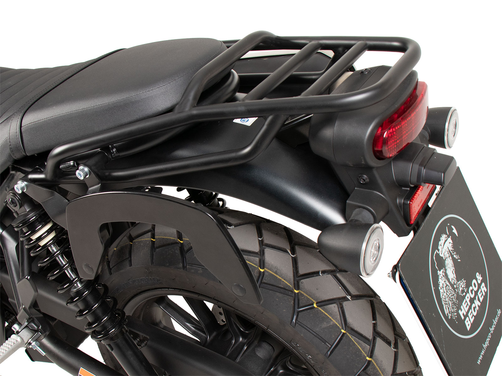 Portapacchi laterale sinistro C-Bow nero per Honda CL 500 Scrambler (23-) Hepco & Becker