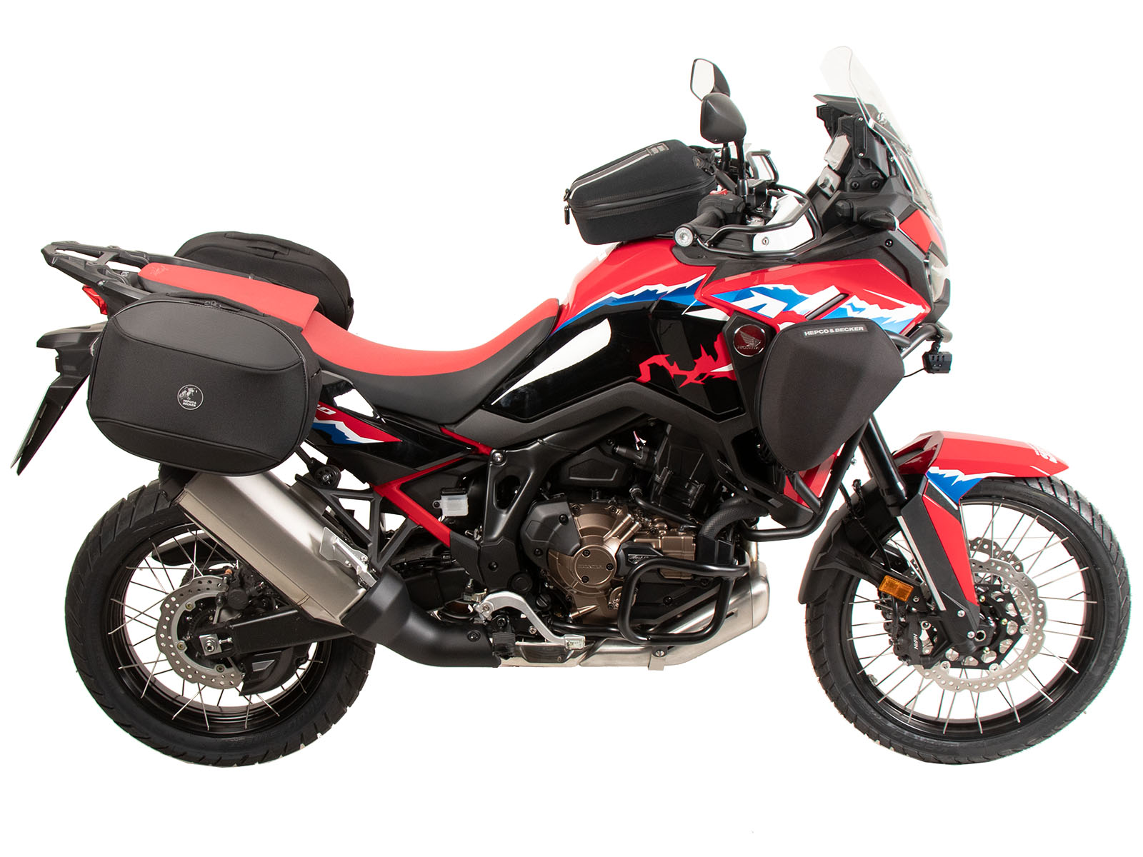 Portapacchi laterale C-Bow nero per Honda CRF 1100 L Africa Twin (24-) Hepco & Becker