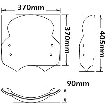 Cupolino alto per BMW R nineT (15-20)