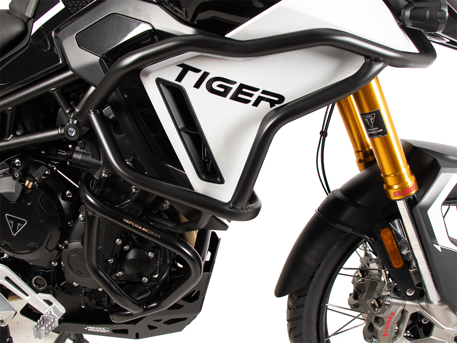 Protezione motore nera per Triumph Tiger 900 GT / Pro (24-) Hepco & Becker